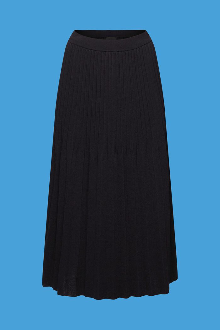 Jupe plissée de longueur midi, BLACK, detail image number 6