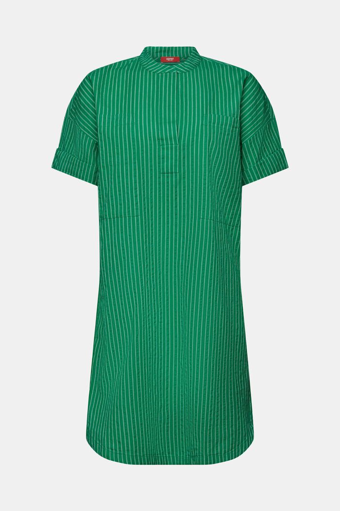 Mini robe-chemise rayée, DARK GREEN, detail image number 5