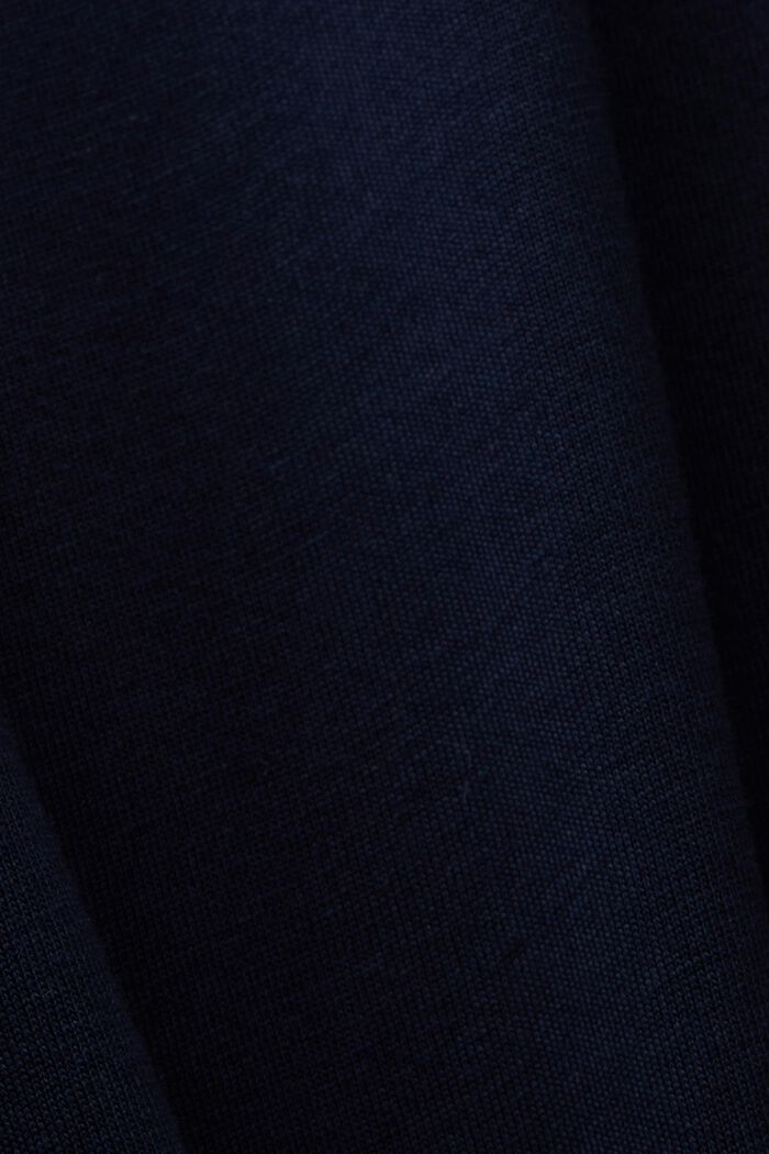 T-shirt CURVY orné d’un minuscule imprimé, 100 % coton, NAVY, detail image number 4