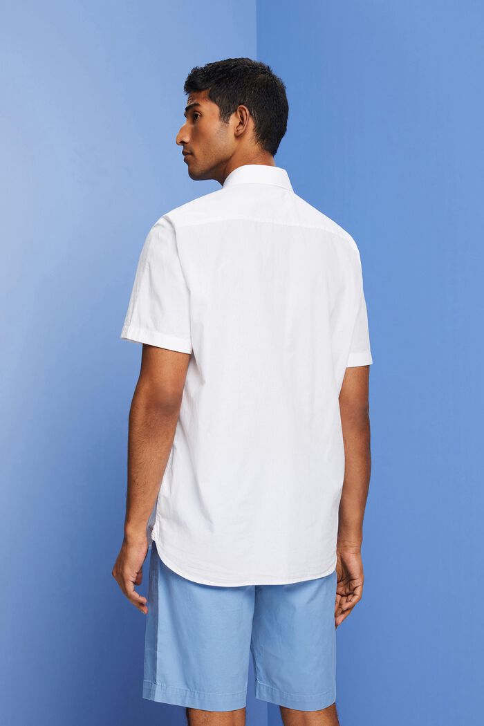 Buttondown-overhemd met korte mouwen, WHITE, detail image number 3