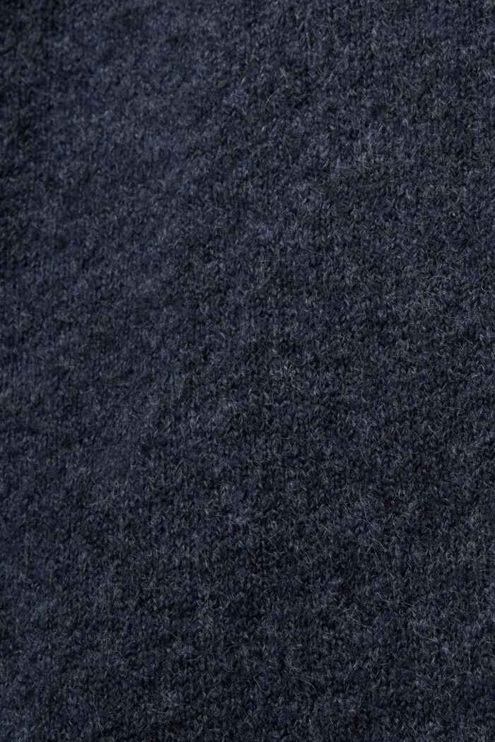 Pull-over à col droit, NAVY BLUE, detail image number 5