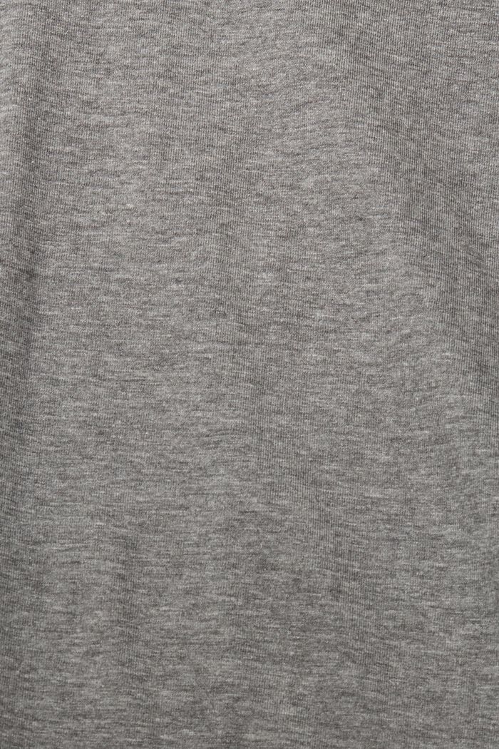 T-shirt à imprimé sur la poitrine, MEDIUM GREY, detail image number 6