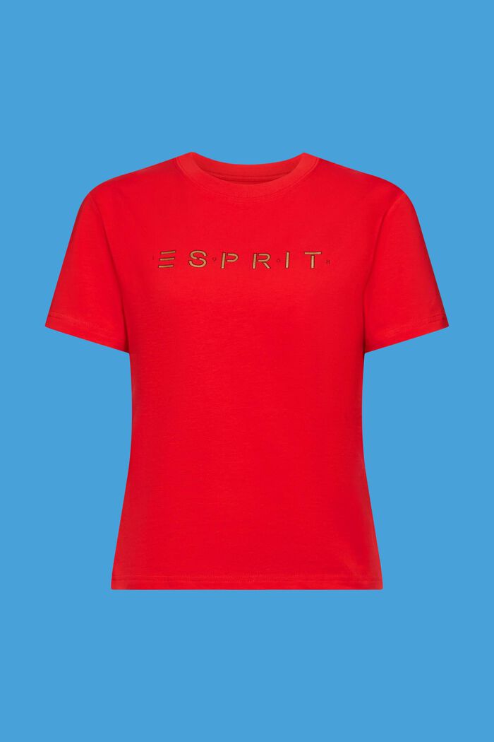 T-shirt orné d’un logo, RED, detail image number 6