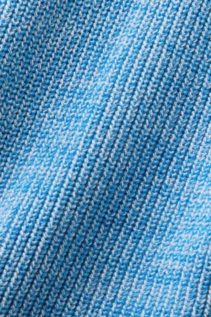 Vest van gemêleerd breisel met rits, PASTEL BLUE, detail image number 5