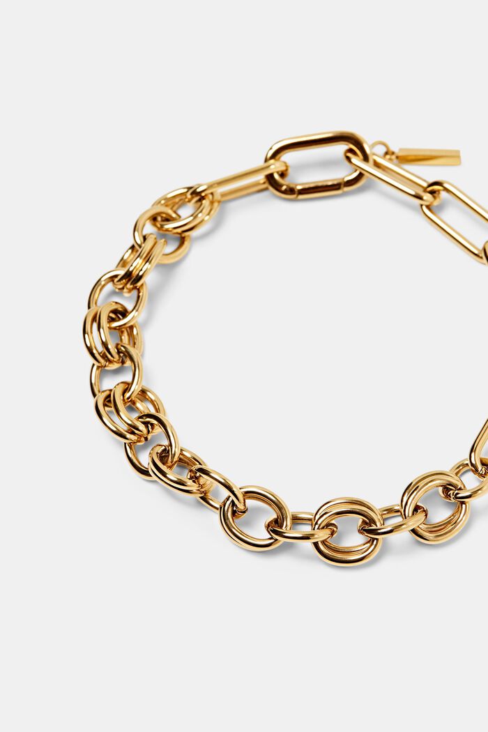 Bracelet en acier inoxydable à maillons, GOLD, detail image number 1