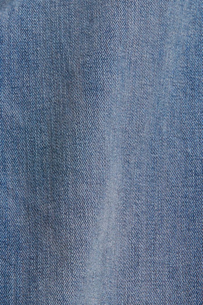 Jean stretch orné de bandes tissées, BLUE MEDIUM WASHED, detail image number 4