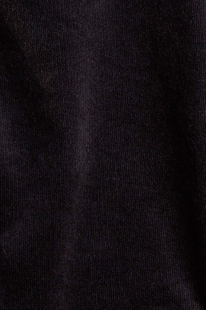 Pantalon en fin velours de coton mélangé, BLACK, detail image number 4