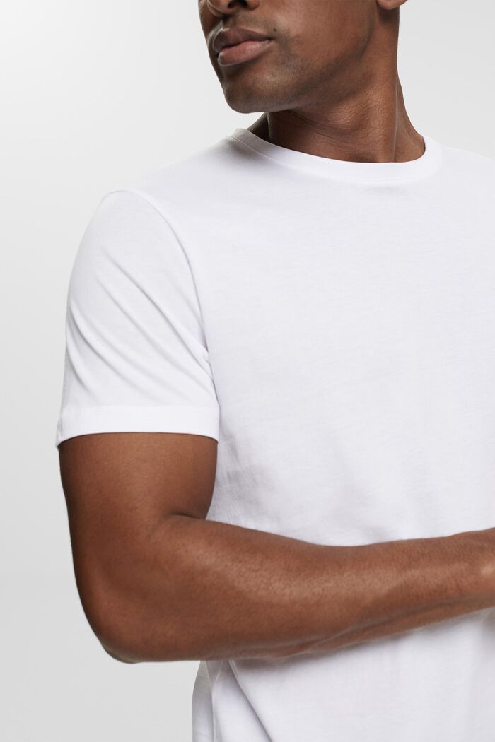 T-shirt en jersey, 100 % coton, WHITE, detail image number 0