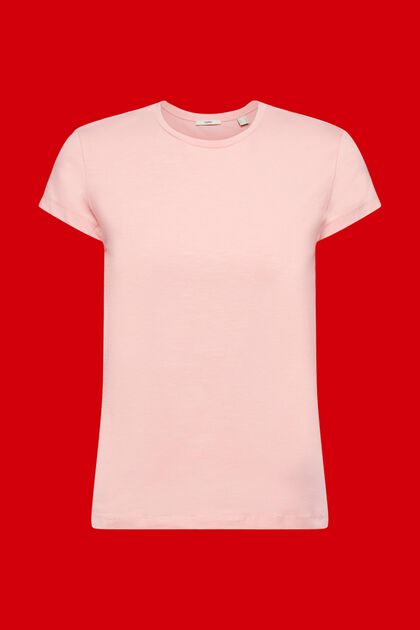 T-shirt à encolure ronde, PINK, overview