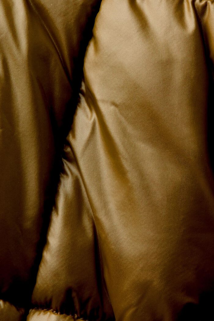 Gewatteerde jas met capuchon, DARK KHAKI, detail image number 4