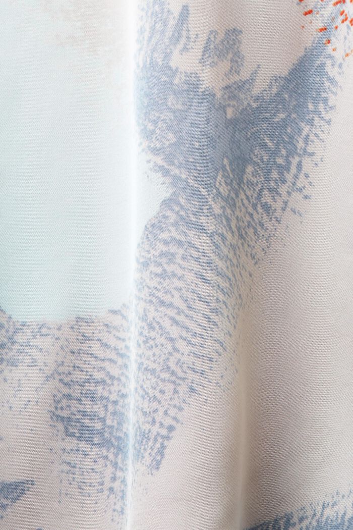 Satijnen blouse met print, LIGHT BEIGE, detail image number 5