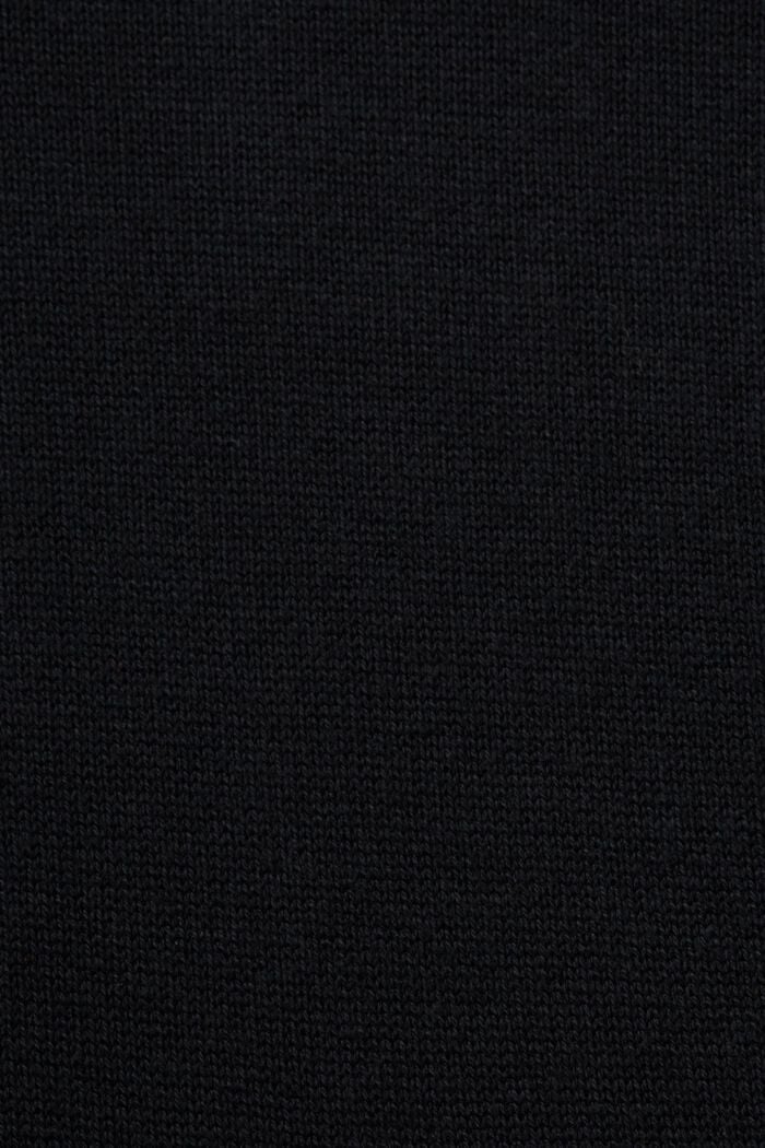 Mini-robe en maille à col roulé, BLACK, detail image number 5