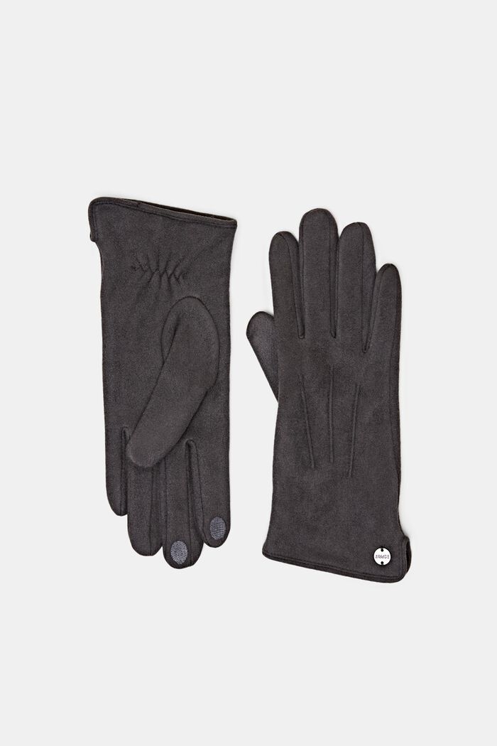 Touchscreen-handschoenen in een suède look