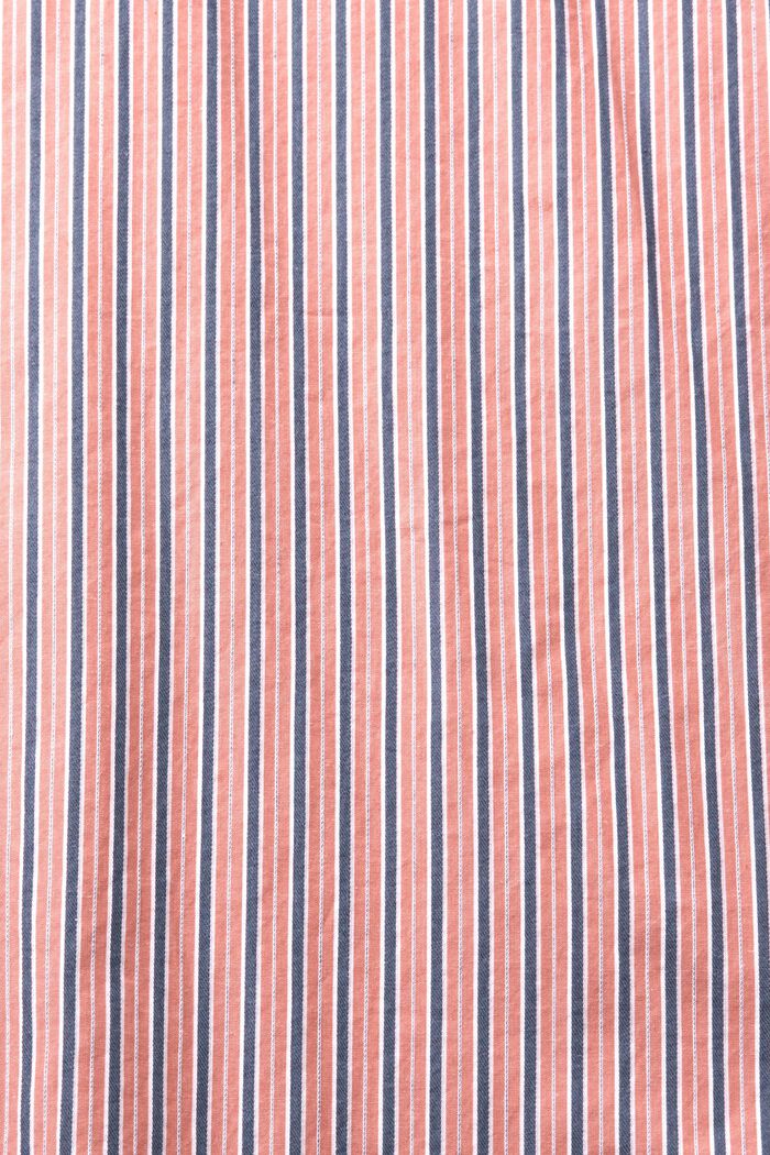 Chemise à rayures, 100 % coton, CORAL RED, detail image number 5