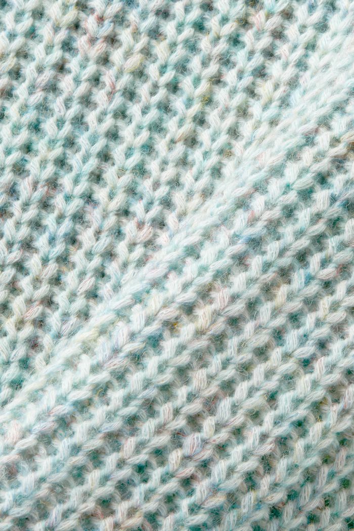 Mouwloze trui van ribbreisel, DUSTY NUDE, detail image number 5