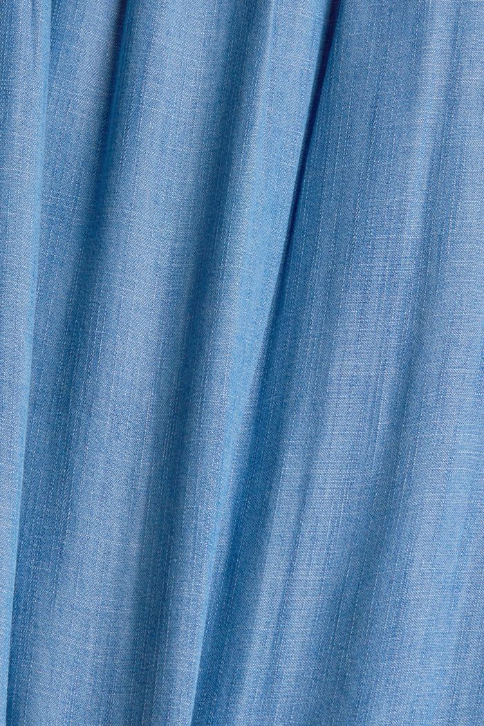 Van TENCEL™: blouse in denim look, BLUE MEDIUM WASHED, detail image number 4