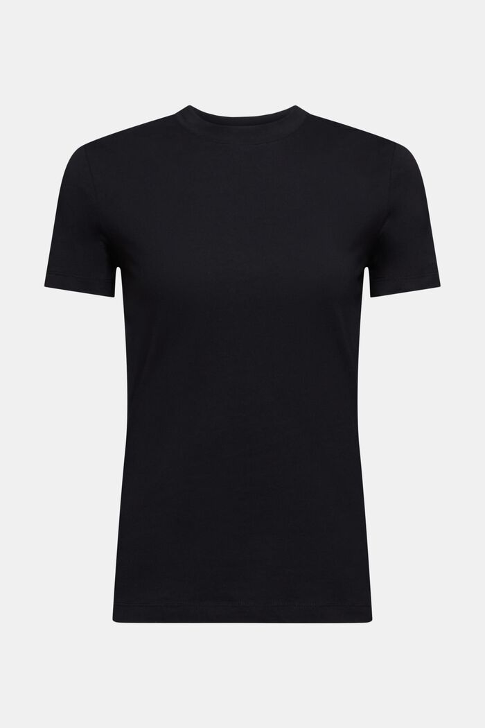 T-shirt met ronde hals, BLACK, detail image number 5