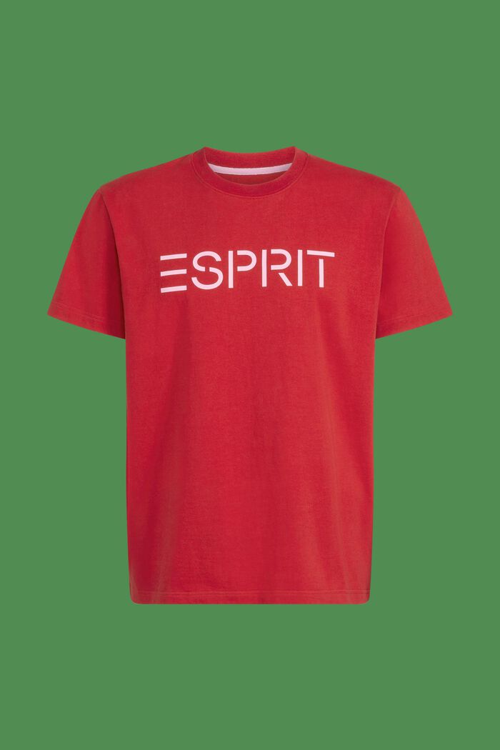 T-shirt en jersey de coton unisexe à logo, RED, detail image number 6