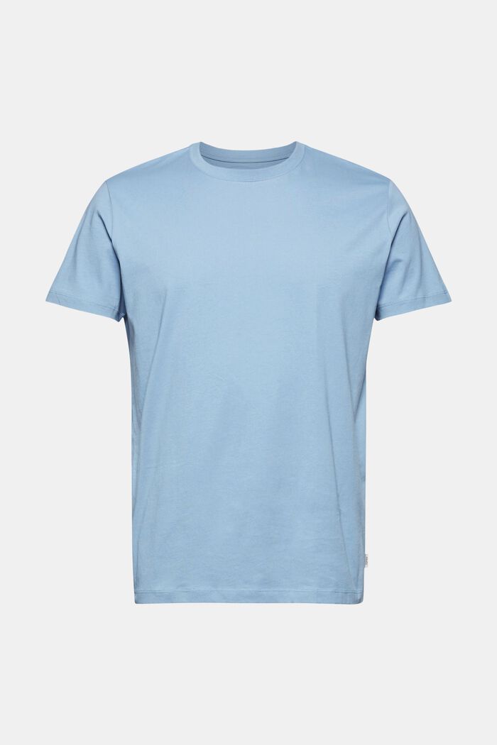 Jersey T-shirt van 100% organic cotton, GREY BLUE, detail image number 0