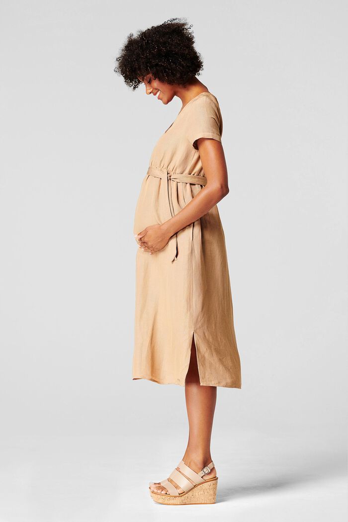 En lin mélangé : la robe d’allaitement, SAND, detail image number 5