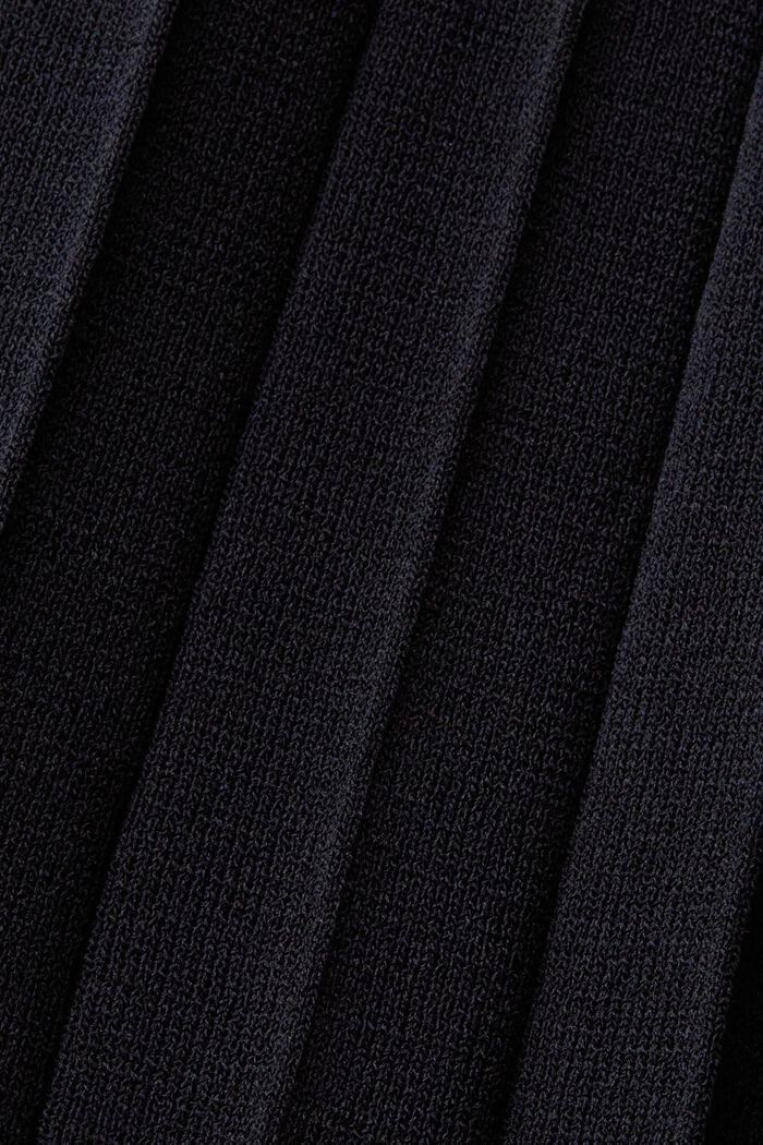Robe plissée maxi longueur, sans manches et à encolure ronde, BLACK, detail image number 6