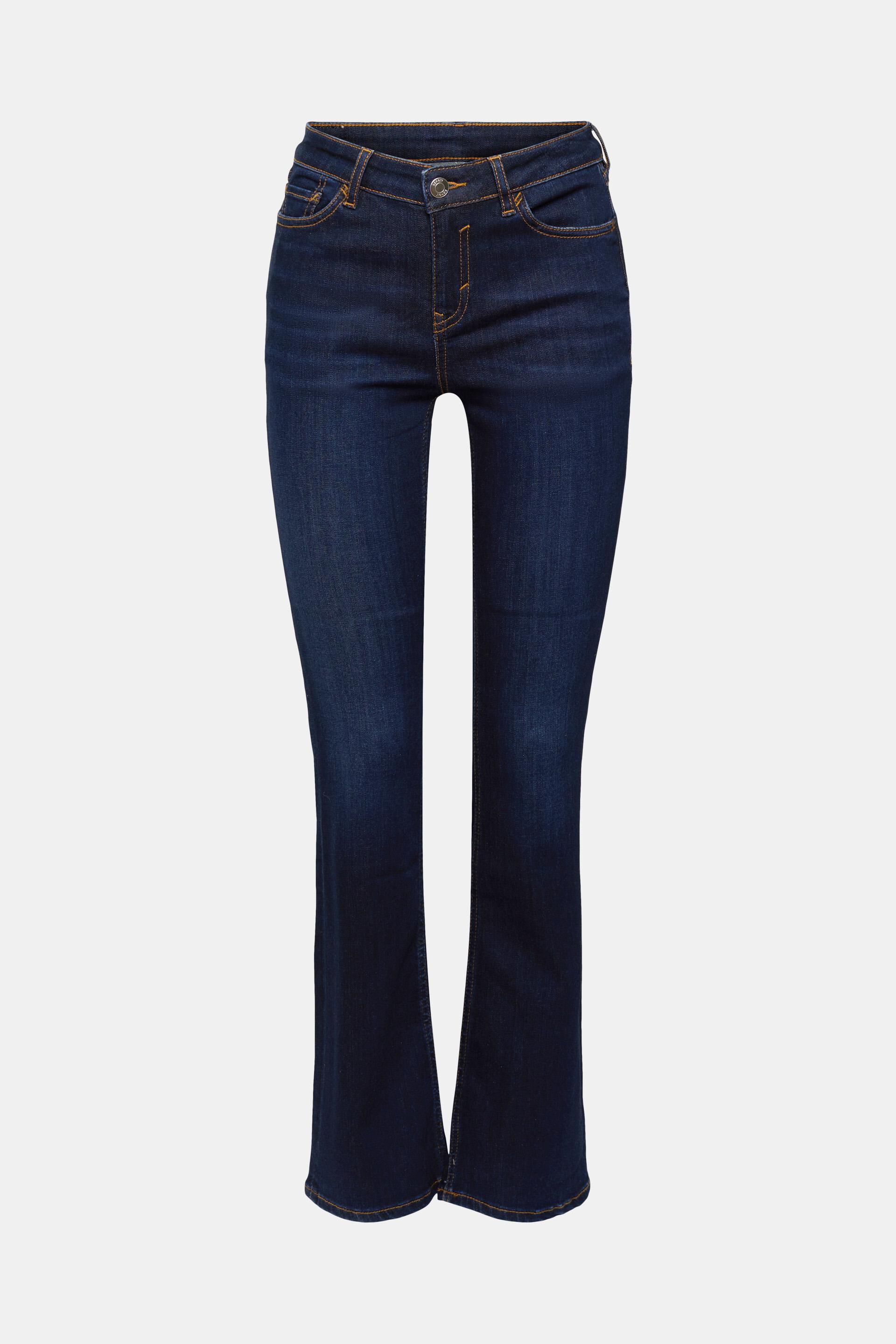 Dames Kleding voor voor Jeans voor Bootcut jeans Esprit I27629 Shirt Met Lange Mouwen in het Blauw 