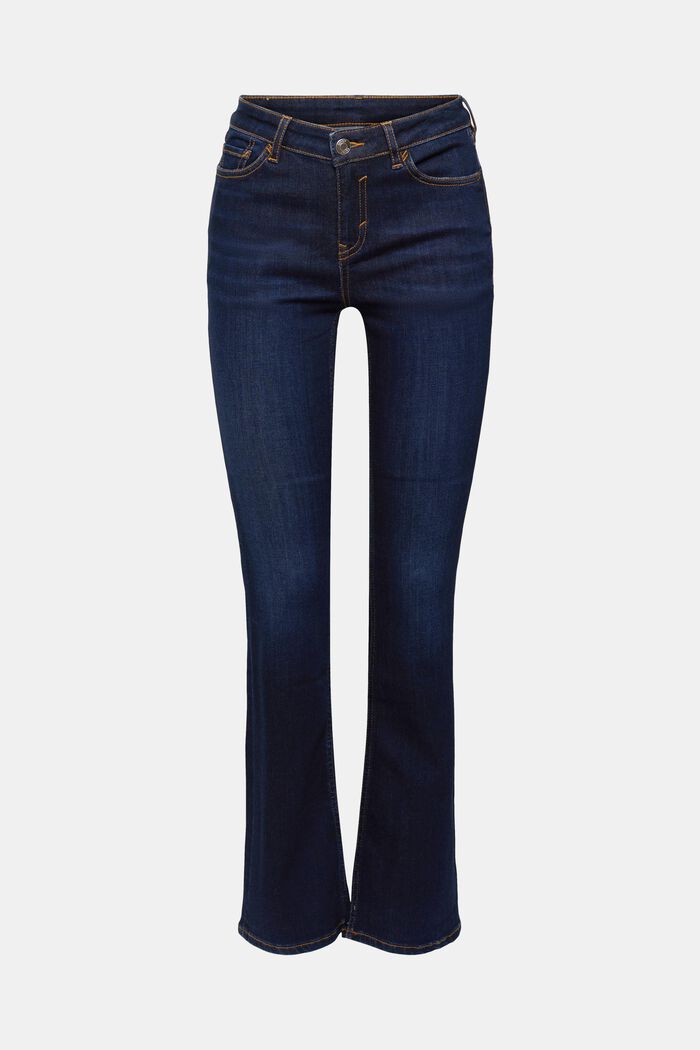 Skinny bootcut jeans met hoge taille