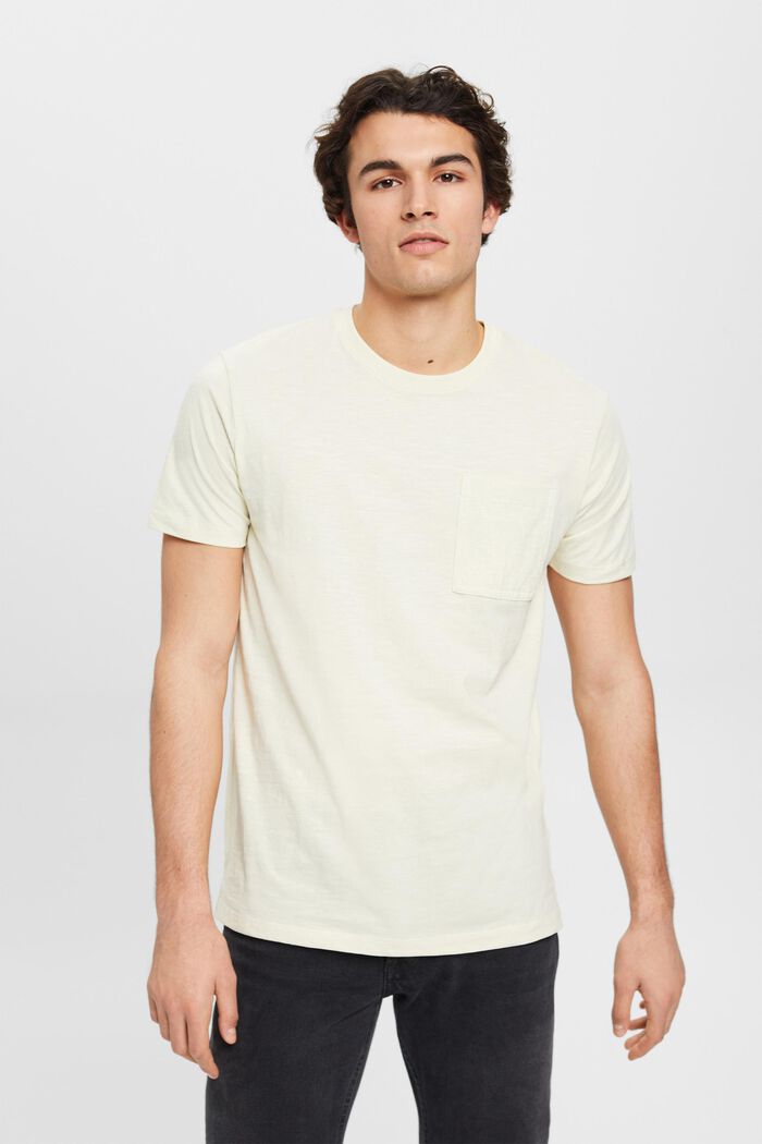 Katoenen T-shirt met borstzak, ICE, detail image number 0