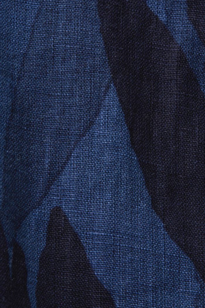 Chemise à manches courtes animée d’un motif, 100 % coton, NAVY, detail image number 5