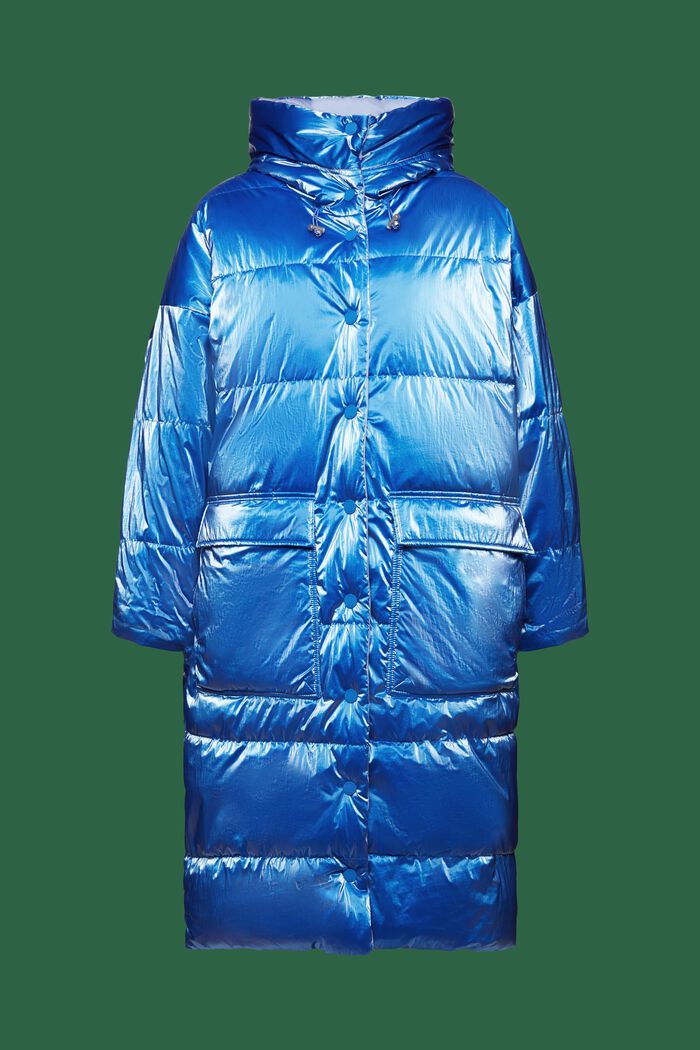 Omkeerbare gewatteerde mantel, BRIGHT BLUE, detail image number 7