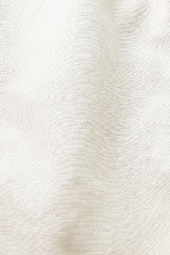 Bermuda van katoen linnen, OFF WHITE, detail image number 6