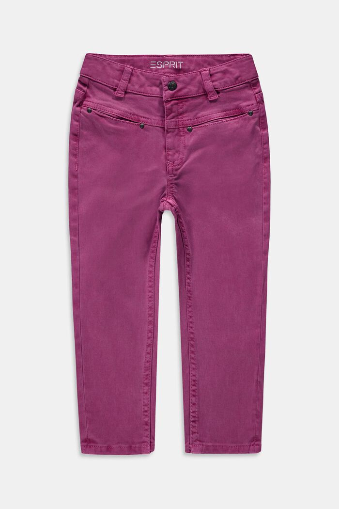 Jeans met verstelbare tailleband, DARK PINK, detail image number 2
