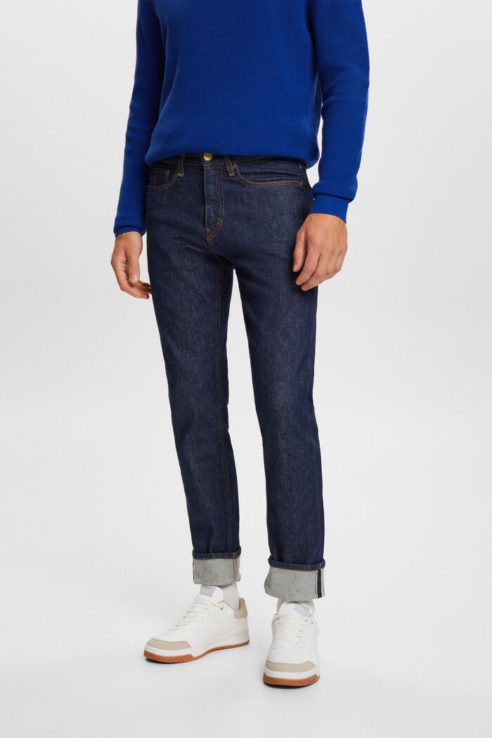 Slim fit jeans met middelhoge taille, BLUE RINSE, detail image number 0
