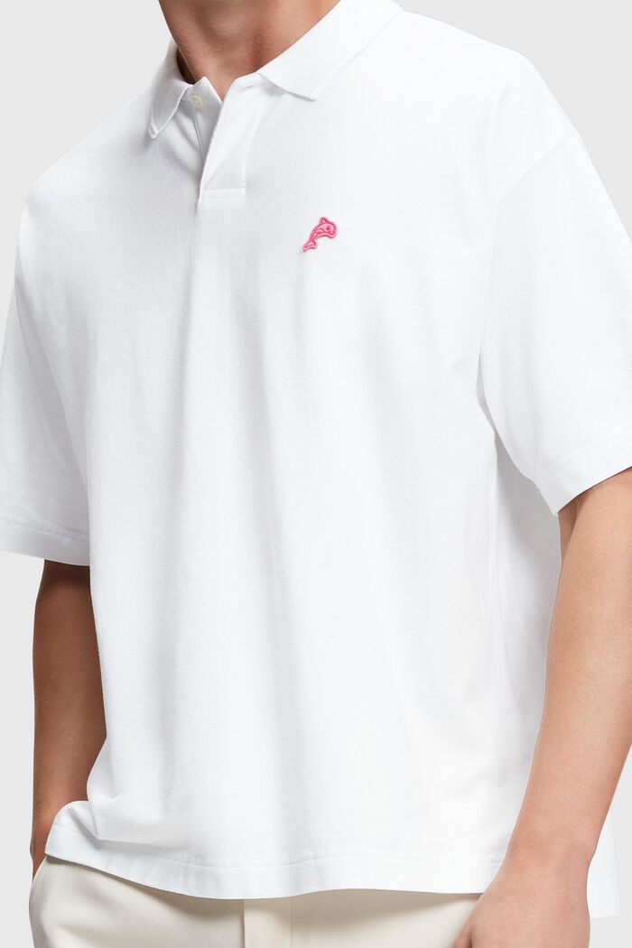 Polo décontracté Dolphin Tennis Club, WHITE, detail image number 2