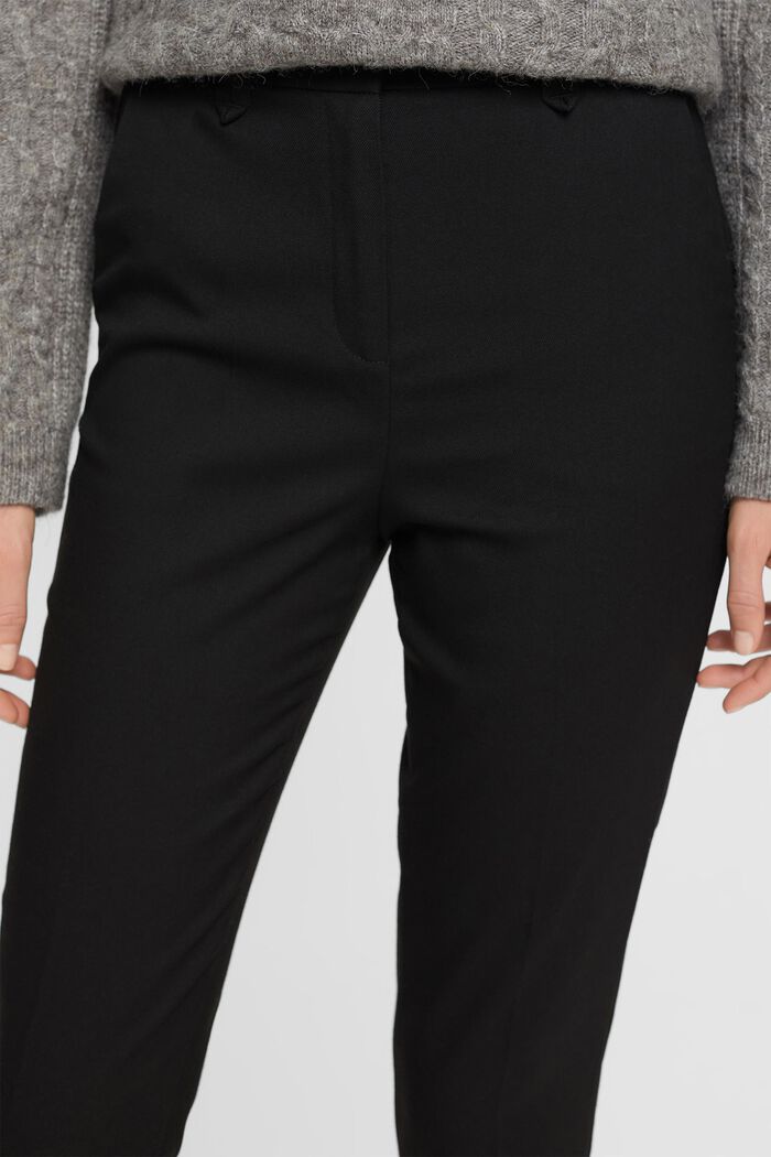 Pantalon à jambe fuselée à taille mi-haute, BLACK, detail image number 2