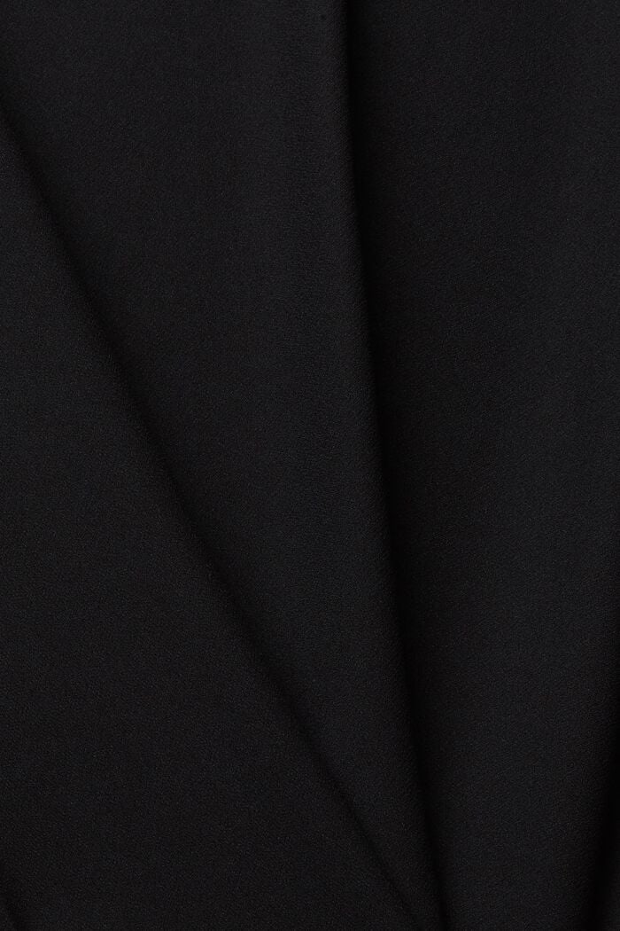 Blouse met stretch en onafgewerkte randen, BLACK, detail image number 6
