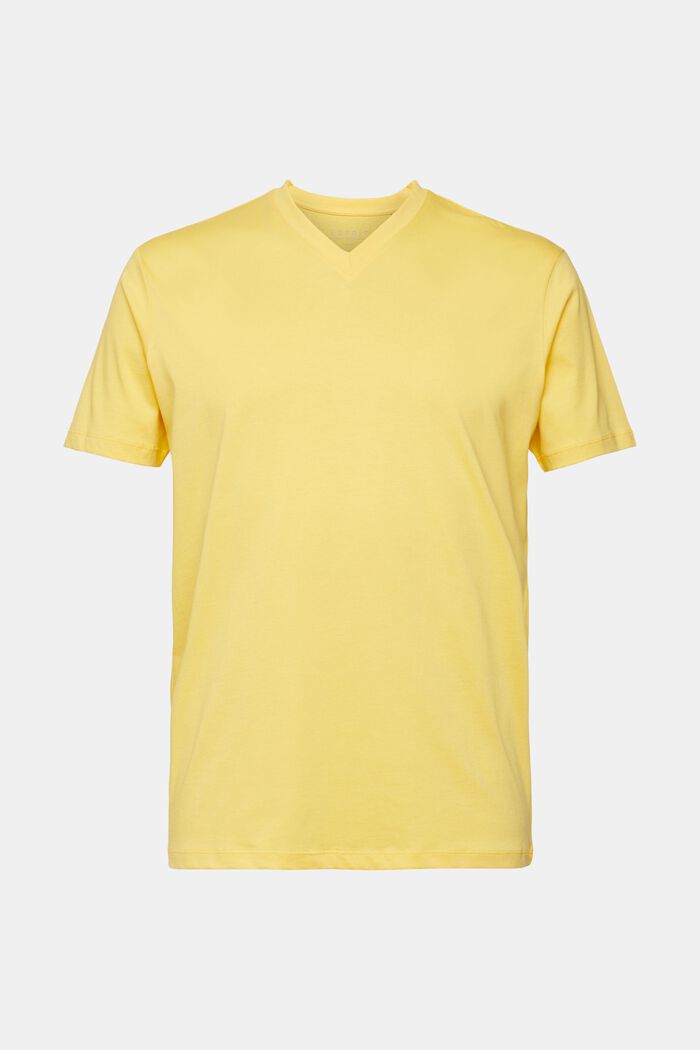 Jersey T-shirt, 100% katoen, YELLOW, detail image number 2