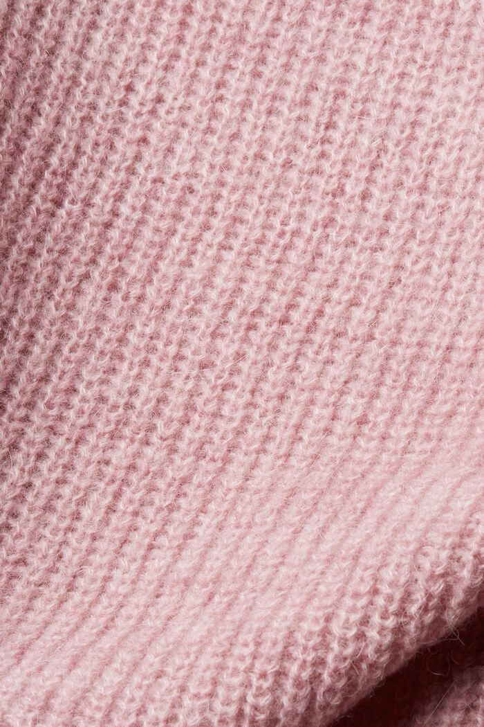 Trui van een cropped wolmix, LIGHT PINK, detail image number 5