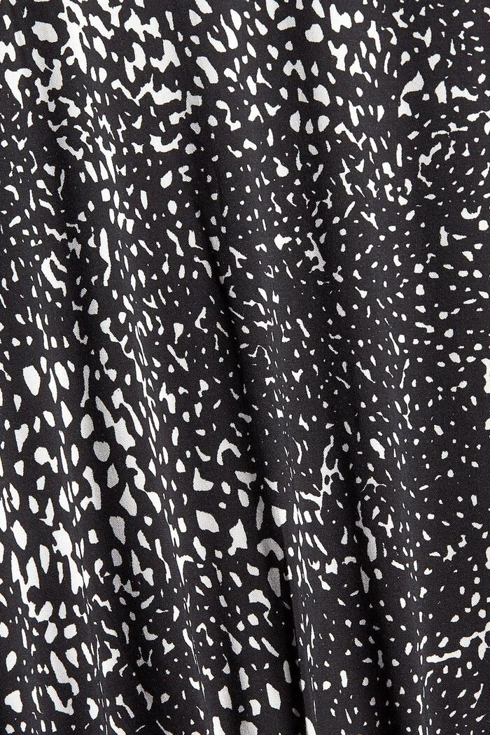 Robe longueur midi à imprimé, LENZING™ ECOVERO™, BLACK, detail image number 4