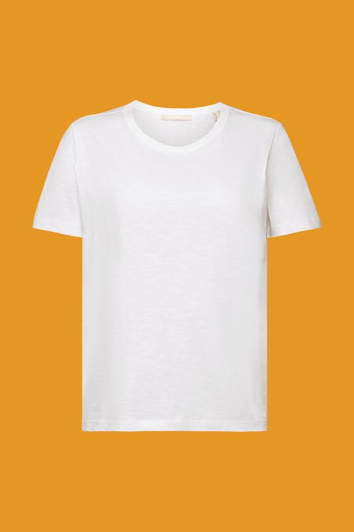 Jersey T-shirt, 100% katoen, WHITE, detail image number 6