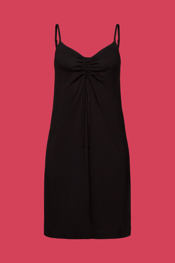 Jersey jurk met motief, BLACK, detail image number 6