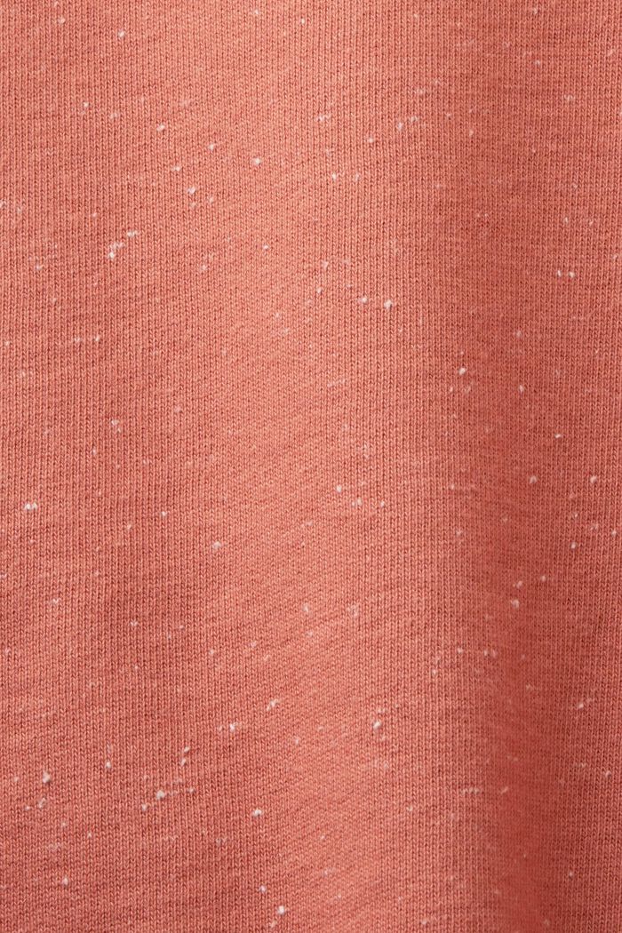 Sweat-shirt au look vermicelle, coton mélangé, TERRACOTTA, detail image number 5