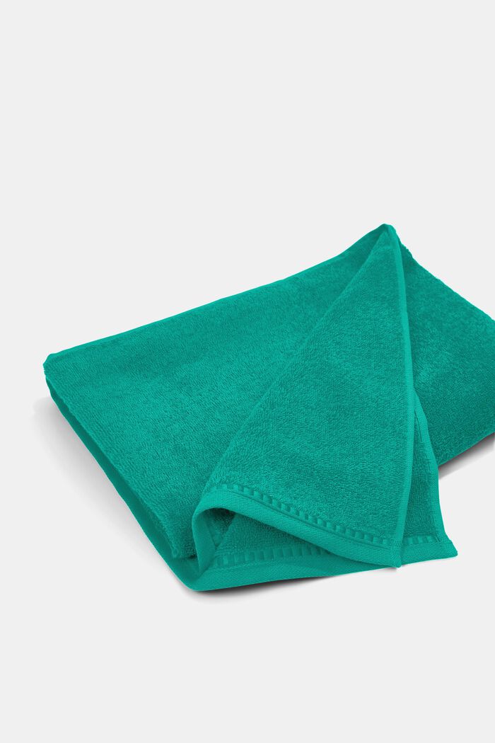À teneur en TENCEL™ : le lot de 3 serviettes en tissu éponge, OCEAN TEA, detail image number 4