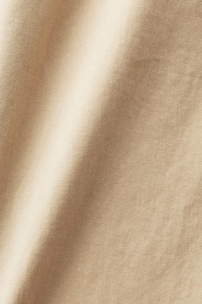 Chino van elastisch katoen, SAND, detail image number 6