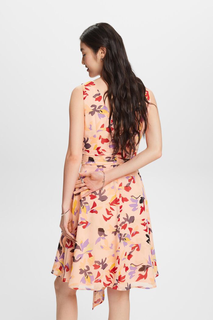Chiffon jurk met print, NEW PASTEL ORANGE, detail image number 2