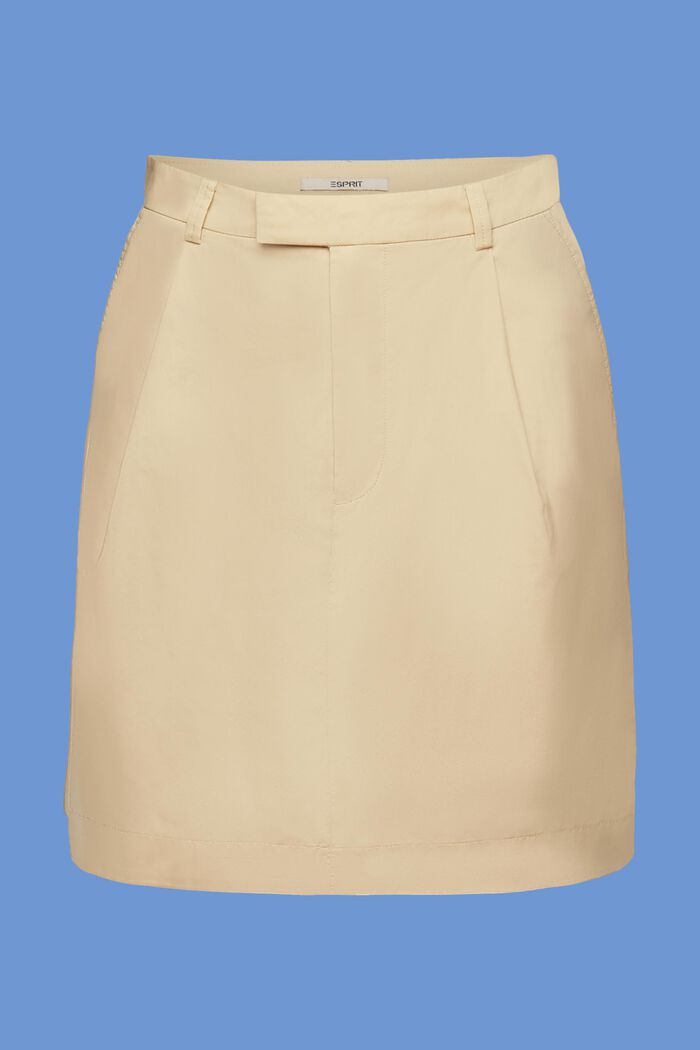 Mini-jupe tissée, 100 % coton, SAND, detail image number 7