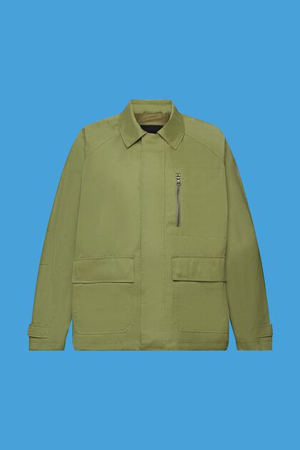 Field jacket van een katoenmix