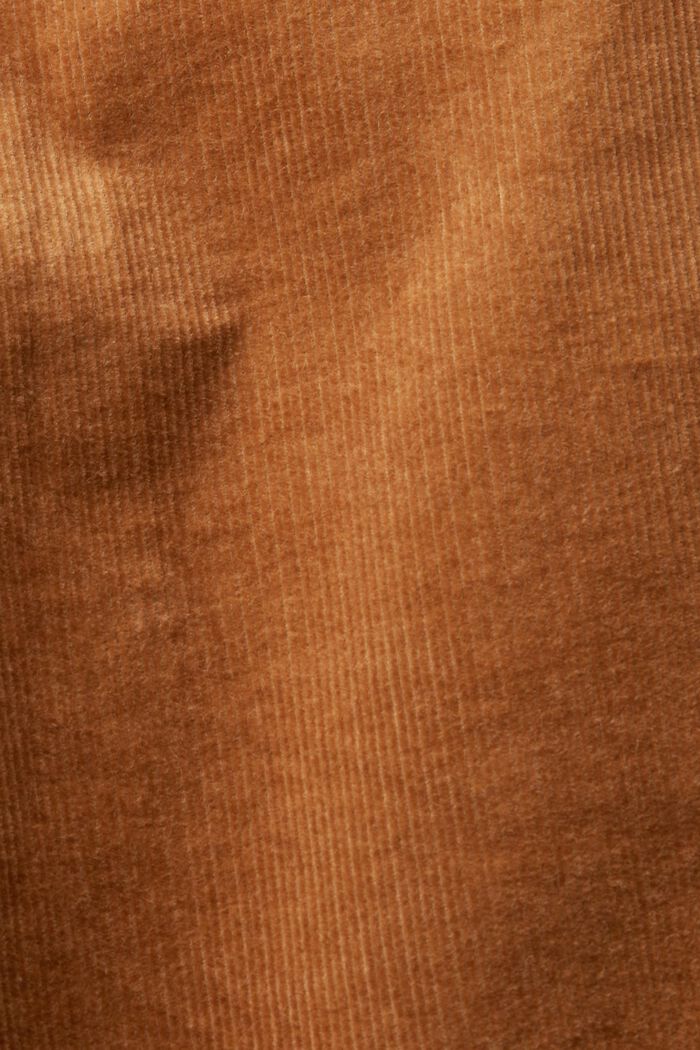 Bootcut corduroy broek met hoge taille, CARAMEL, detail image number 6