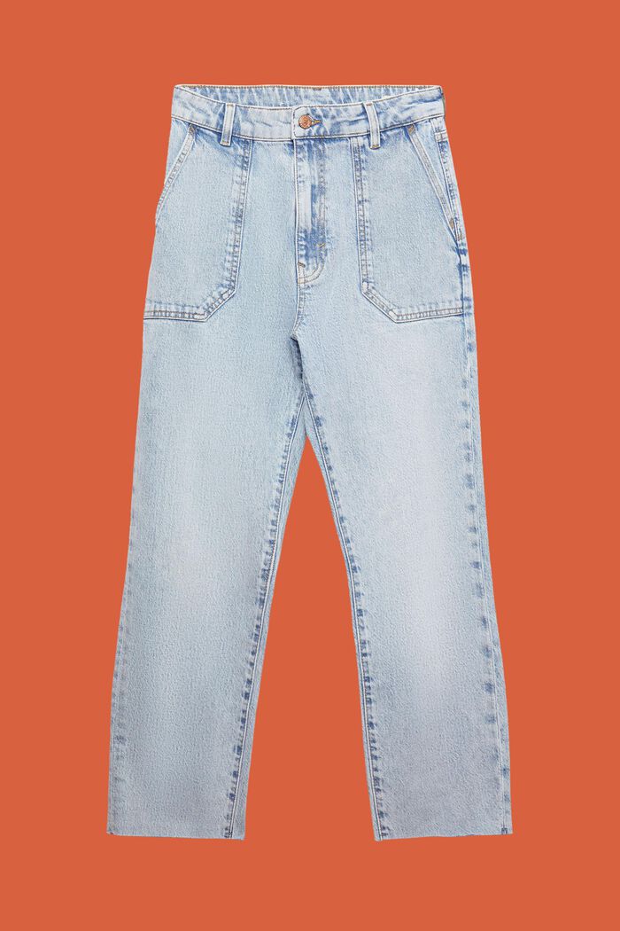 Jeans in jaren 90-fit, stretchkatoen, BLUE BLEACHED, detail image number 7