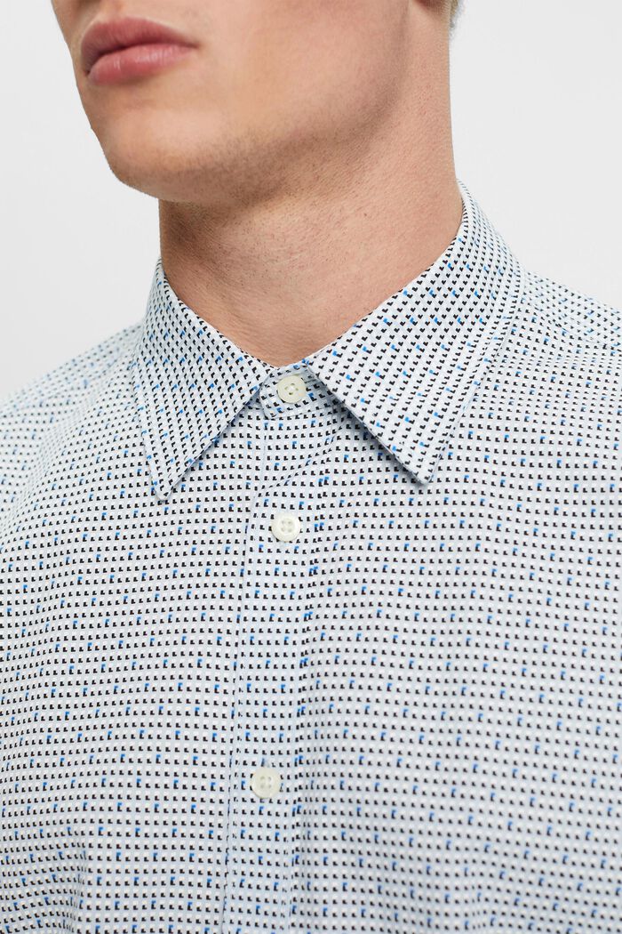 Slim fit-overhemd met patroon all-over, LIGHT BLUE, detail image number 2
